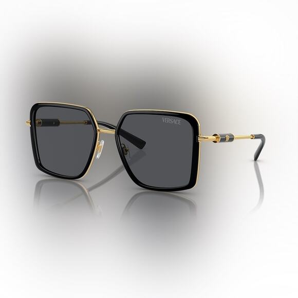 Versace Sunglasses in Black and Gold VE2261 - Picture 1 of 8